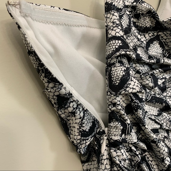 Suzi Chin One Shoulder Floral Silky Party Dress 6 - Picture 9 of 16